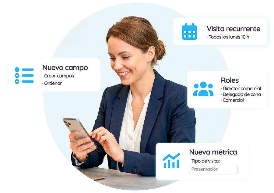 app mobile reporting para comerciales
