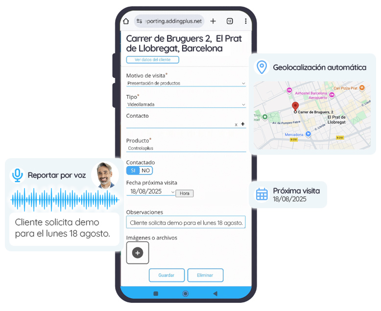 programa para comerciales con reportes de visitas programa para comerciales con reportes de visitas
